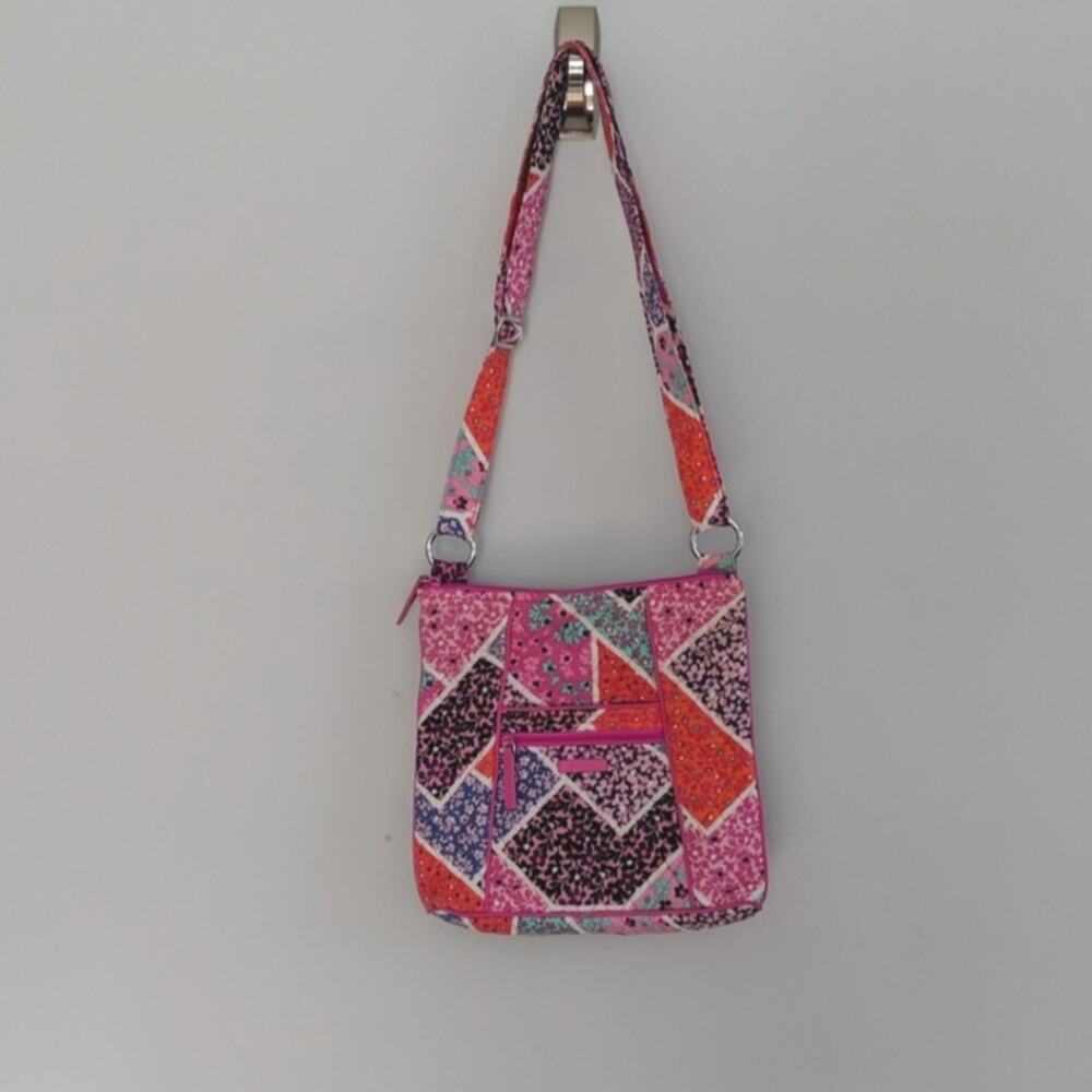 Vera Bradley Iconic Medley Pink Crossbody Purse 11x11